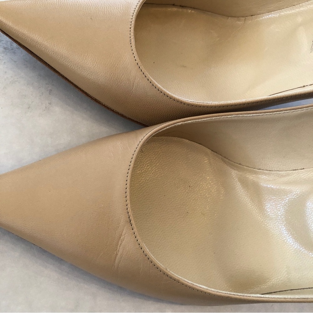 Jimmy Choo Agnes 3.5” nude color pumps worn one time- beautiful - Picture 8 of 13